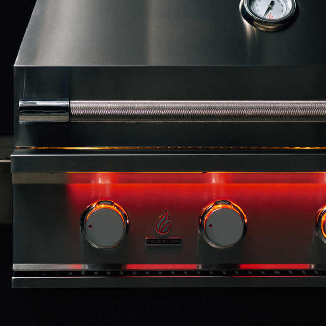 TrueFlame 25 Inch 3 Burner Built-In Gas Grill