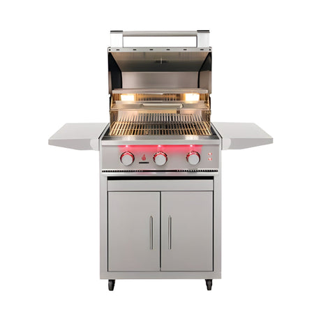 TrueFlame 25 Inch 3 Burner Freestanding Gas Grill