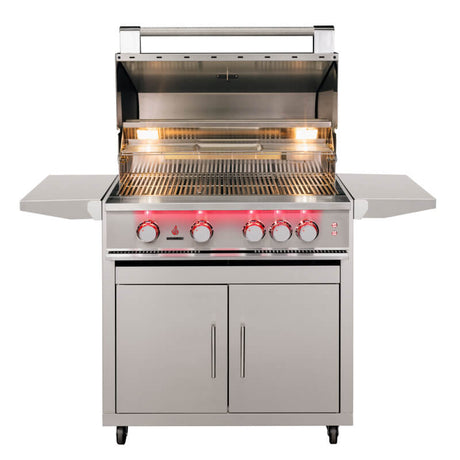 TrueFlame 32 Inch 4 Burner Freestanding Gas Grill