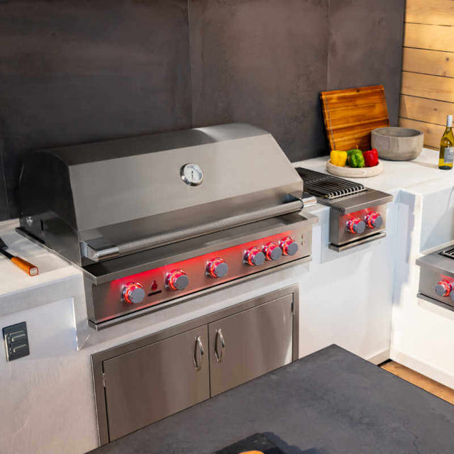TrueFlame 40 Inch 5 Burner Built-In Gas Grill