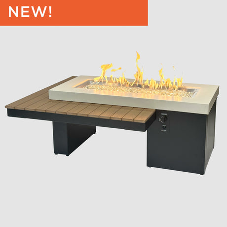The Outdoor GreatRoom Uptown Linear Gas Fire Pit Table