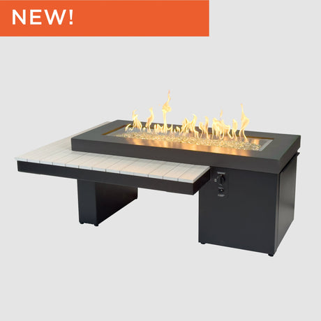The Outdoor GreatRoom Uptown Linear Gas Fire Pit Table
