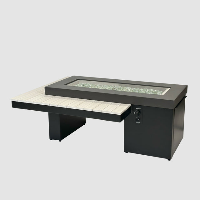 The Outdoor GreatRoom Uptown Linear Gas Fire Pit Table