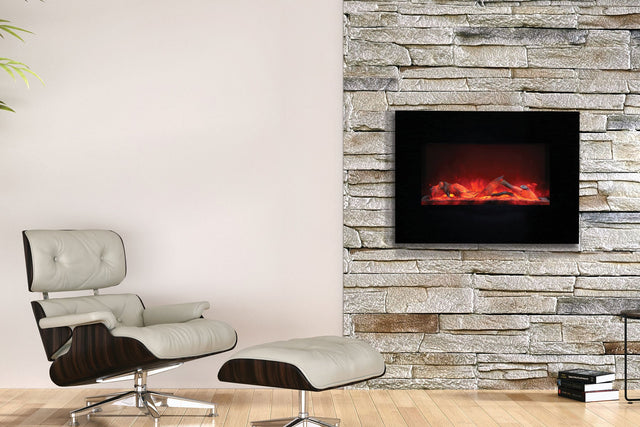 Amantii 36 inch flush mount electric fireplace - installed