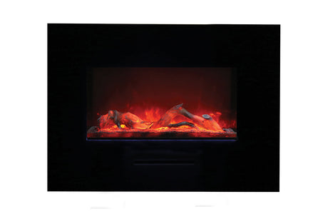 Amantii 36 inch flush mount electric fireplace - ember glow