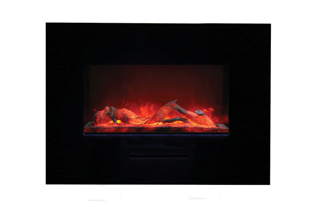 Amantii 36 inch flush mount electric fireplace - ember glow