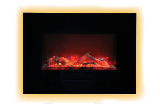 Amantii 36 inch flush mount electric fireplace - flame detail