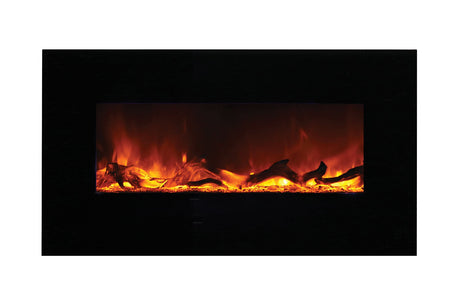 Amantii 44 inch flush mount electric fireplace - log media