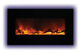 Amantii 44 inch flush mount electric fireplace - flame detail