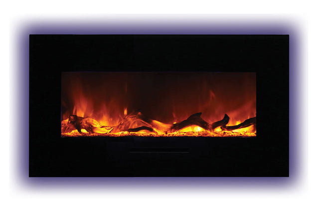 Amantii 44 inch flush mount electric fireplace - flame detail