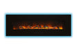 Amantii 70 inch flush mount electric fireplace - flame detail