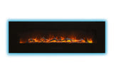 Amantii 70 inch flush mount electric fireplace - flame detail