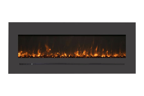 Amantii linear 55 inch electric fireplace - flame detail