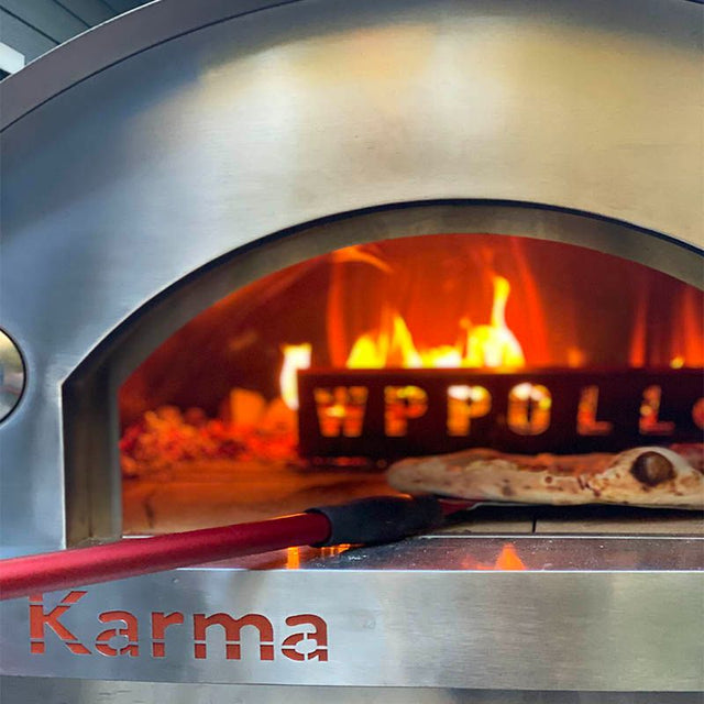 WPPO Karma 55 Inch Wood Fired Pizza Oven w/ Cart
