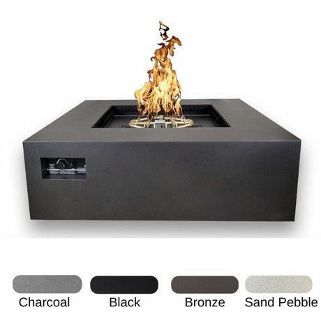 Warming Trends AON Powder-Coated Steel Square Fire Table