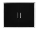 Wildfire Ranch 38 x 21 Double Access Door - black stainless front