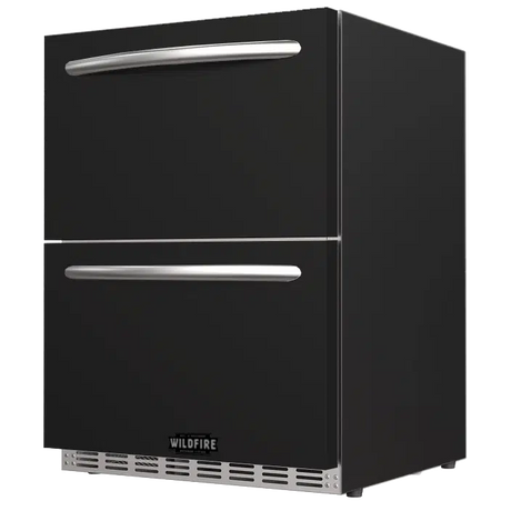 Wildfire 24-Inch Dual Drawer Black Stainless Refrigerator Sleeve