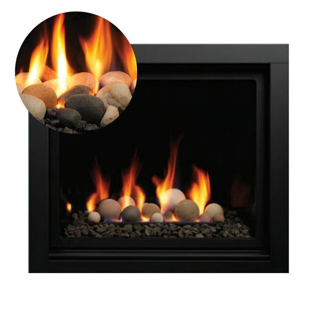 Media Options for Kingsman ZCV34 Direct Vent Gas Fireplace