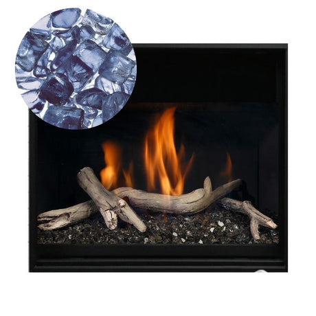 Media Options for Kingsman ZCV34 Direct Vent Gas Fireplace