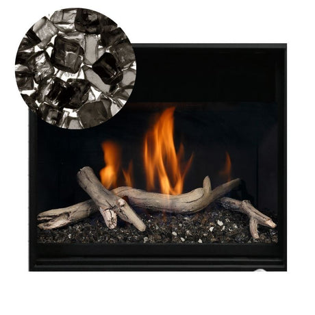 Media Options for Kingsman ZCV34 Direct Vent Gas Fireplace