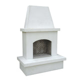 American Fyre Designs Contractor's Model Outdoor Fireplace - White Concrete