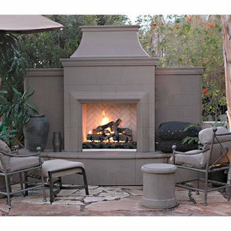 American Fyre Designs Grand Phoenix Outdoor Fireplace - installation view