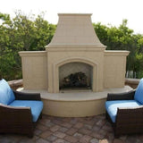 American Fyre Designs Grand Phoenix Outdoor Fireplace - patio lifestyle