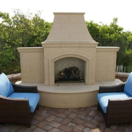 American Fyre Designs Grand Phoenix Outdoor Fireplace - patio lifestyle
