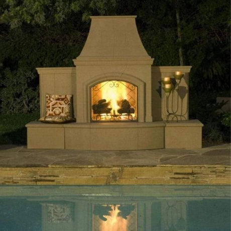 American Fyre Designs Grand Phoenix Outdoor Fireplace - poolside lifestyle