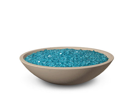 American Fyre Designs Marseille 32-Inch Fire Bowl - lit view