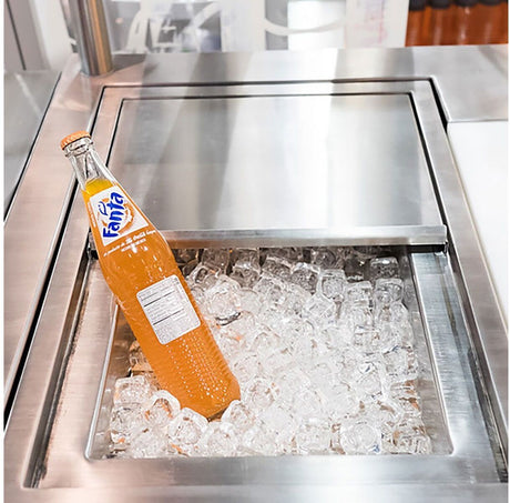 Hestan AGIB 16-Inch insulated ice bin detail view