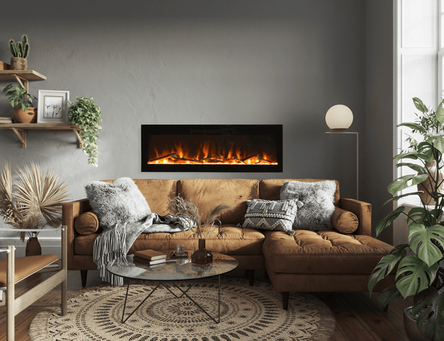 Amantii Fire & Ice Evolution 36-Inch Linear Electric Fireplace EVO3620