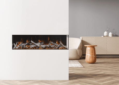 Amantii Tru-View Extra Tall Lumina 88" 3-Sided Electric Fireplace
