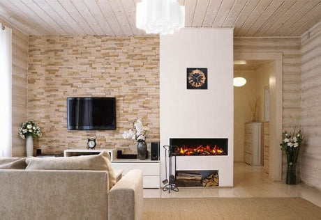 Amantii Tru-View Slim Lumina 72" 3-Sided Electric Fireplace