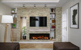 Amantii Tru-View Slim Lumina 72" 3-Sided Electric Fireplace