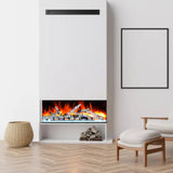 Amantii Tru-View Bespoke 45" Indoor/Outdoor 3-Sided Electric Fireplace