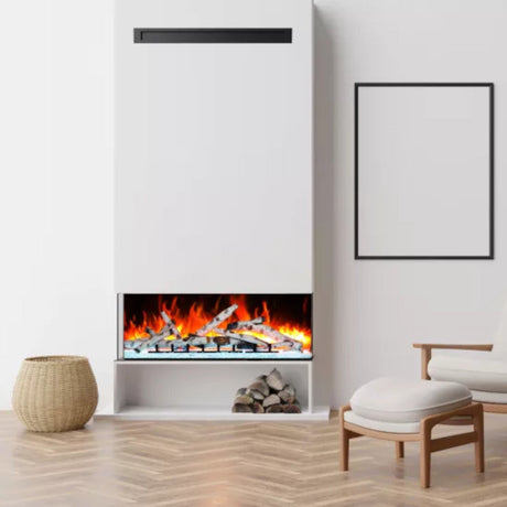 Amantii Tru-View Bespoke 45" Indoor/Outdoor 3-Sided Electric Fireplace