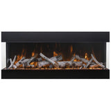 Amantii Tru-View Bespoke 55" Indoor/Outdoor 3-Sided Electric Fireplace