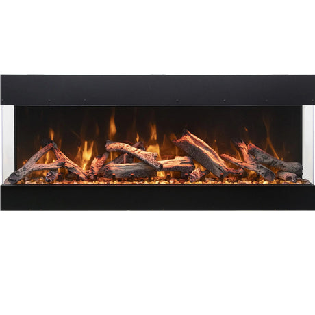 Amantii Tru-View Bespoke 55" Indoor/Outdoor 3-Sided Electric Fireplace