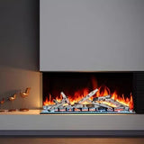 Amantii Tru-View Bespoke 55" Indoor/Outdoor 3-Sided Electric Fireplace