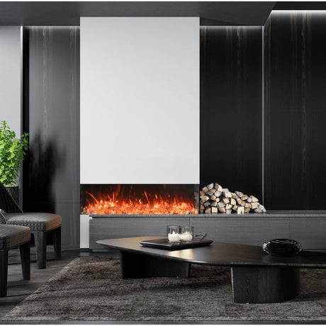 Amantii Tru-View Bespoke 65" Indoor/Outdoor 3-Sided Electric Fireplace