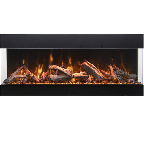 Amantii Tru-View Bespoke 75" Indoor/Outdoor 3-Sided Electric Fireplace