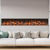 Amantii Tru-View Bespoke 75" Indoor/Outdoor 3-Sided Electric Fireplace