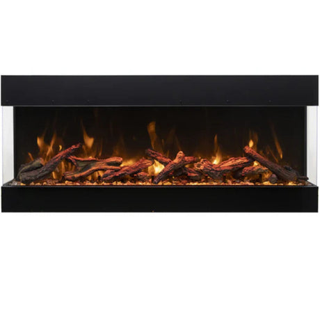 Amantii Tru-View Bespoke 85" Indoor/Outdoor 3-Sided Electric Fireplace