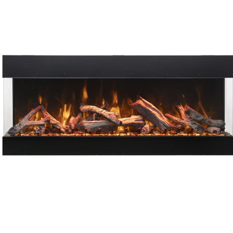 Amantii Tru-View Bespoke 85" Indoor/Outdoor 3-Sided Electric Fireplace