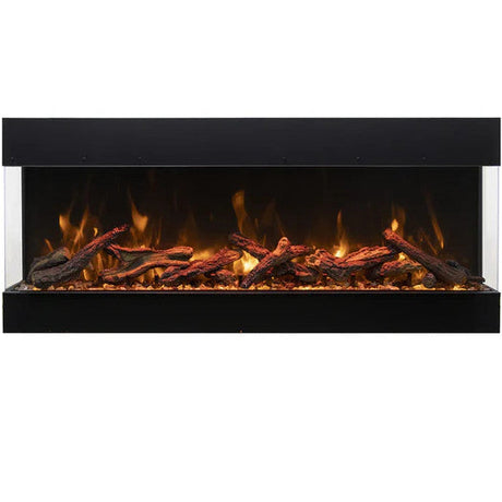 Amantii Tru-View Bespoke 85" Indoor/Outdoor 3-Sided Electric Fireplace