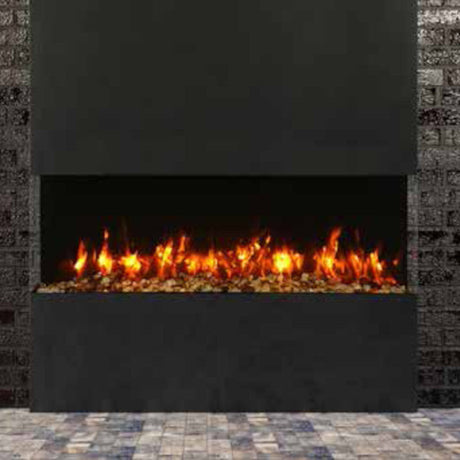 Amantii Tru-View Slim 60 three-sided electric fireplace