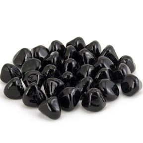 American Fyre Designs Deep Black Diamond Nuggets fire media - 40 lb bucket