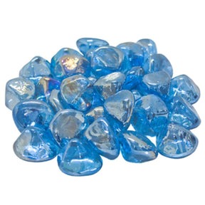 American Fyre Designs Steel Blue Diamond Nuggets fire media - 40 lb bucket