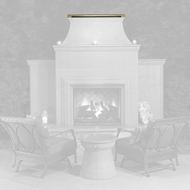 GFRC Chimney Rain Vent Cap for Gas Fireplaces Model 8025RV by American Fyre Designs